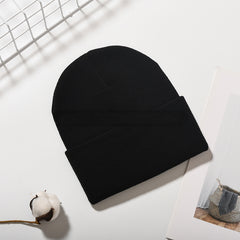 Unisex Acrylic Knitted Beanie Hat Autumn Winter Warm Cap
