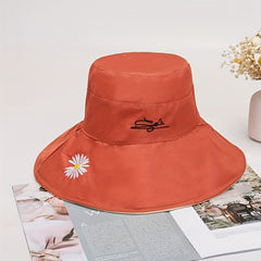 Candy Reversible Bucket Hat with Daisy Embroidery