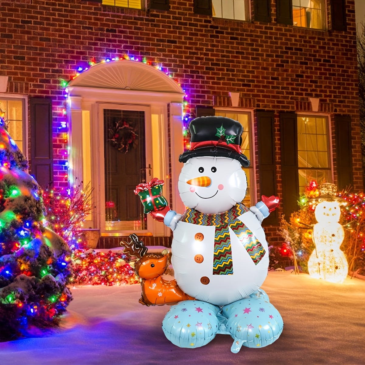 Christmas Gift Snowman Balloon Decoration