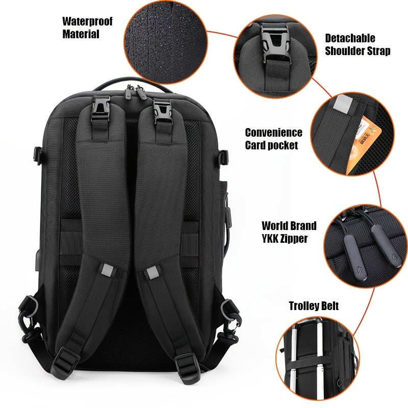 Multifunctional Laptop Bag Detachable 2 In 1 Travel Backpack