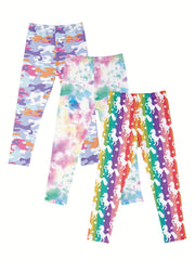 Girls' Tight Leggings Pants High Waist Stretch Skinny Pants