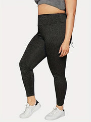 Women's Plus Heathered High Rise Fitness Leggings