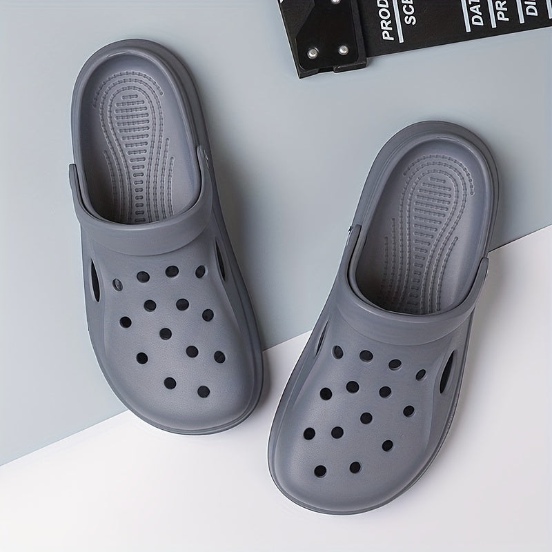 Men's Casual Slip On Hollow Out Sandals - Platform Shoes