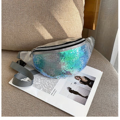 Sequins Waist Bag for Women Outdoor Travel & Commuting
