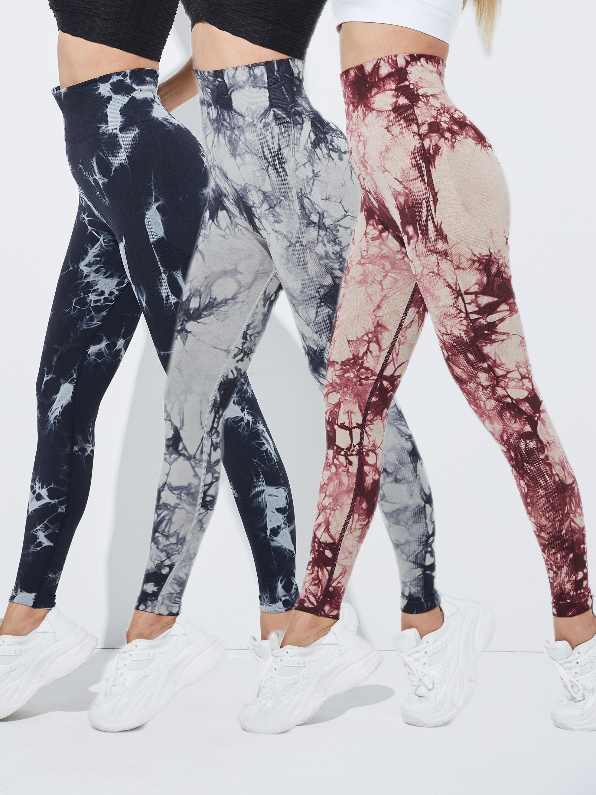 Tie Dye Seamless High Waist Yoga Pants High Stretch Leggings