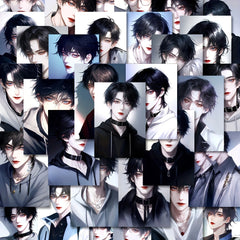 54pcs Glow Anime Pvc Waterproof Laptop Stickers