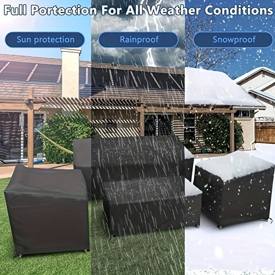 4pcs Outdoor Furniture Cover Set Waterproof Windproof Patio Furniture Cover Set