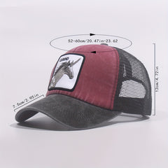 Unicorn Embroidery Patch Baseball Cap Sun Shading Mesh Cap