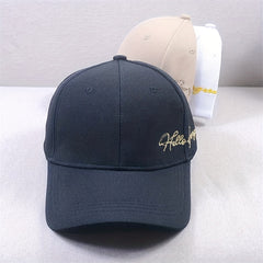 Letter Embroidery Unisex Baseball Cap Solid Hip Hop Dad Hats Casual Sun Hats