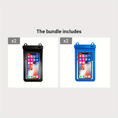 Waterproof Phone Pouch IPX8 Universal for iPhone 14 Pro Max Galaxy S2