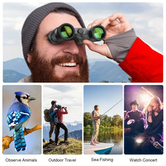 Portable Mini Binoculars for Bird Watching Travel Sightseeing Outdoor Sports