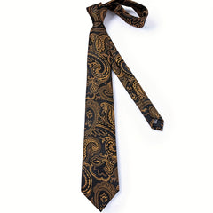 Men's Classic Tie Set with Accessories for Wedding Party Business