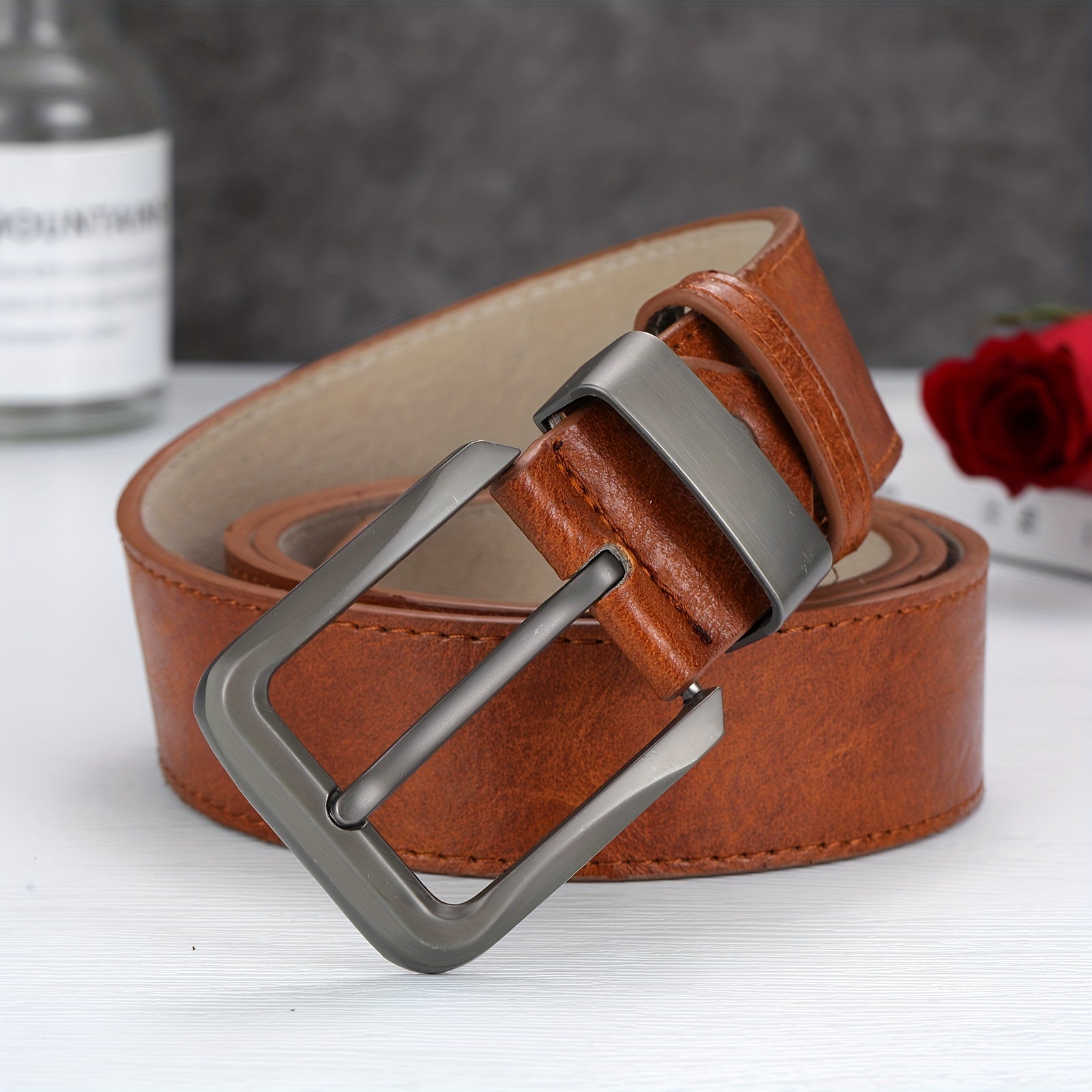 Men's Casual Sports Belt with Pin Buckle