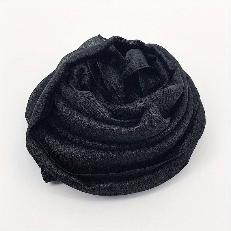 Womens XL Bright Silky Scarf Soft Shawl for Bridal Evening Party
