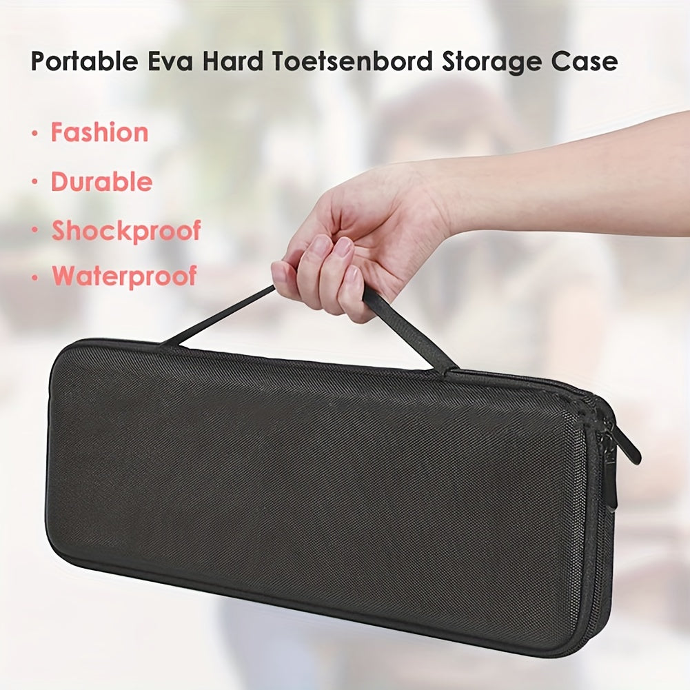 Portable Keyboard Storage Bag Travel Zipper Shockproof Container