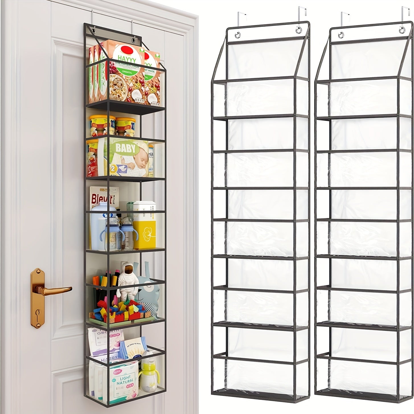Over The Door Hanging Pantry Organizer 5 Shelf Storage