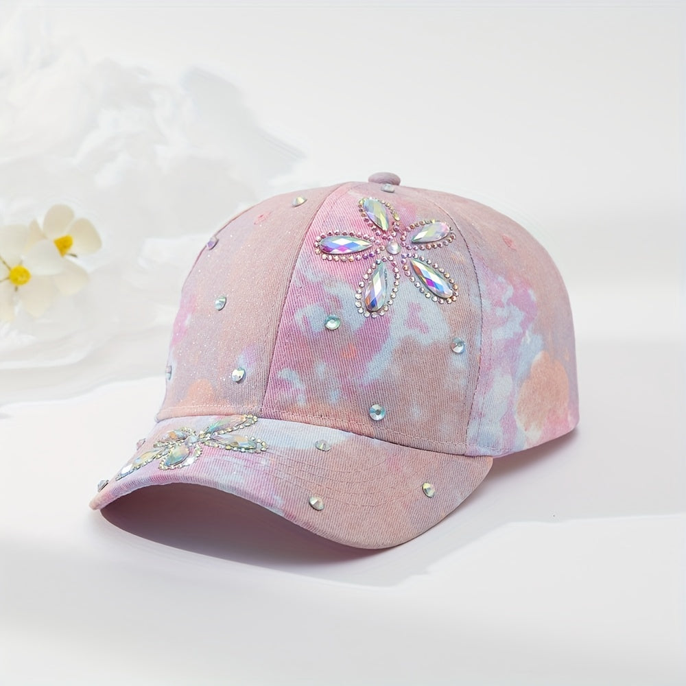 Girls' Rhinestone Baseball Cap