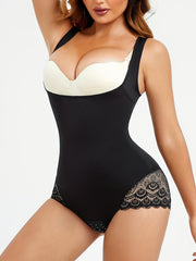 Lace Stitching Bodysuit Tummy Control Butt Lifting Body Shaper