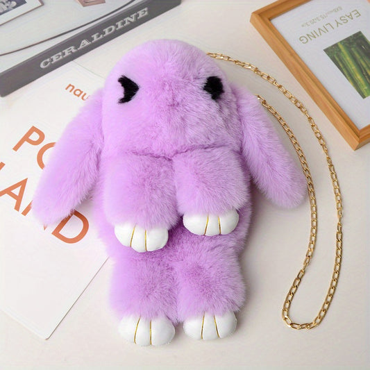 Plush Rabbit Shoulder Bag Stuffed Toy School Backpack Kids Gift