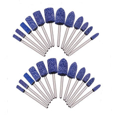 24pcs Mounted Stone Grinding Wheel 1/8" Shank Buffing Wheels Head Mounted