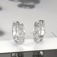 Chinese Style Embossed Earrings - Holiday Party Boys Accessories