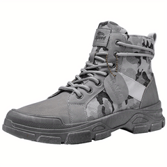 Men's Camo Tactical Boots High Top Lace Up Shoes