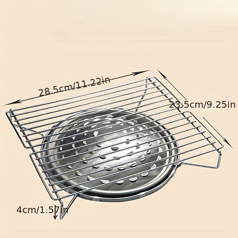 Portable Stainless Steel BBQ Grill for Outdoor Camping