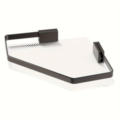 1pc Storage Rack Kitchen Bathroom Plastic Triangular Rectangular Basket