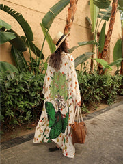 Boho Sun Protection Summer Robe Vacation Cover Up For Beach Pool Bathing
