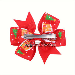 Christmas Elk Snowman Hair Clip