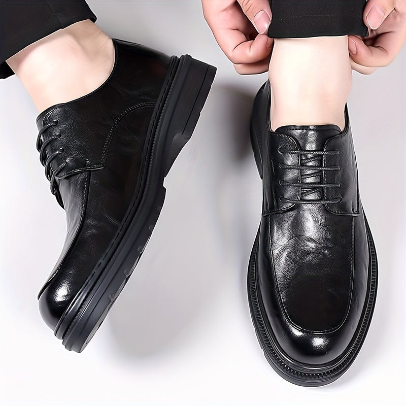 Men's Smart Casual Lace Up Chunky Dress Shoes