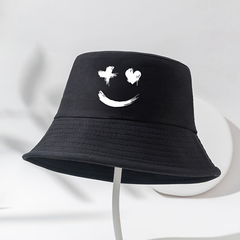 Printed Fisherman Hat Sunshade Sunscreen Basin Hat Outdoor Casual