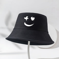 Printed Fisherman Hat Sunshade Sunscreen Basin Hat Outdoor Casual