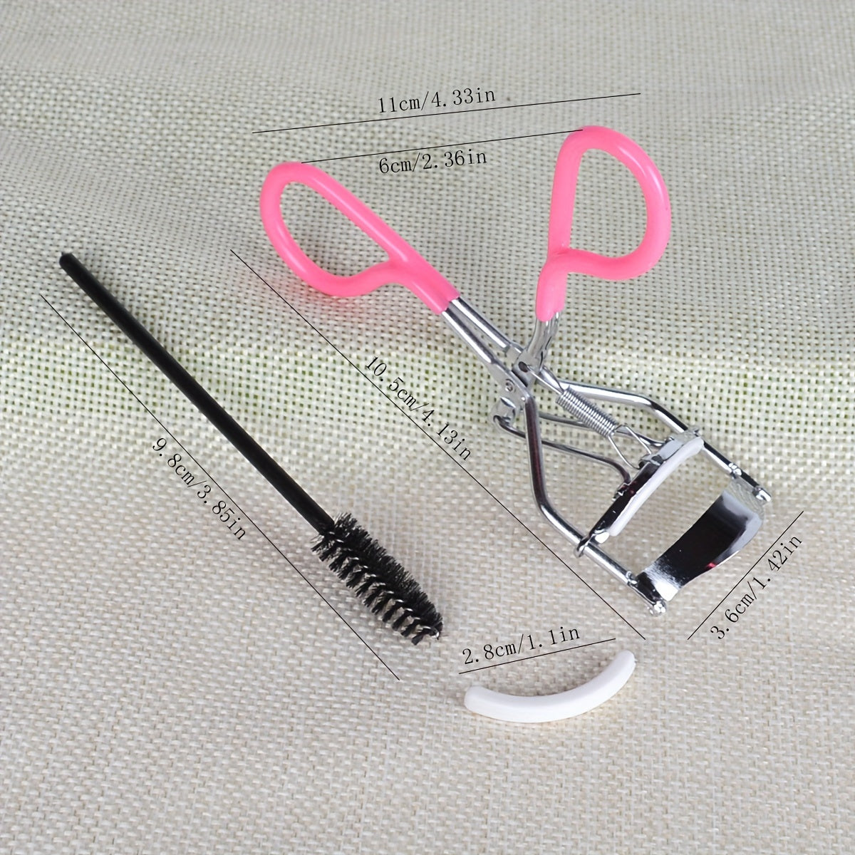 3pcs Eyelash Tools Set Applicator Brow Brush Curlers Glue Tweezers