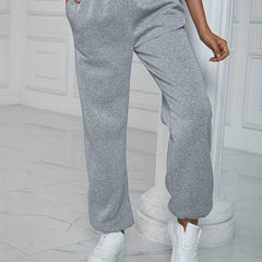 Versatile Jogger Pants Casual Elastic Waist Sweatpants Women's Clothing