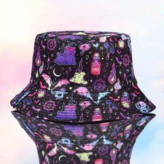 Ghost Candle Halloween Bucket Hat Reversible Sunshade Fisherman Cap