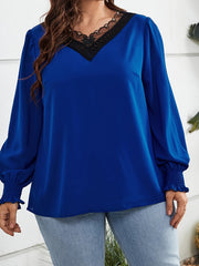 Casual Blouse V Neck Top