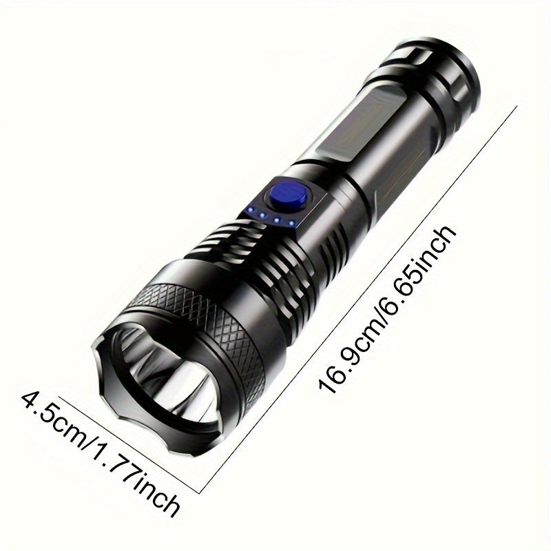 USB Rechargeable Handheld Flashlight LED Light for Camping Backpacking Hiking
