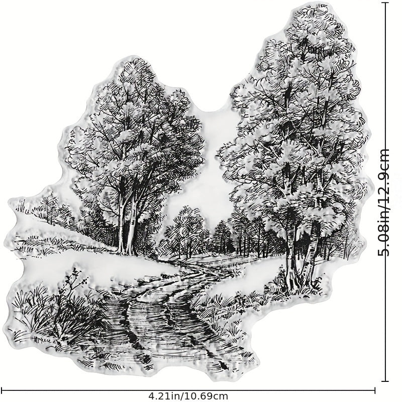 Forest Path Clear Stamps for Card Making and Scrapbooking