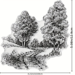 Forest Path Clear Stamps for Card Making and Scrapbooking