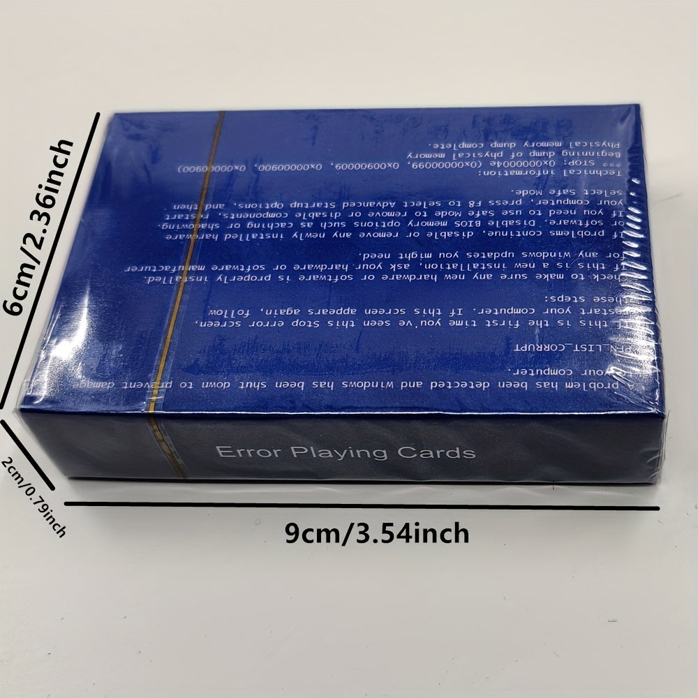 Windows Error Proof Playing Cards - Fun & Stress Card Game