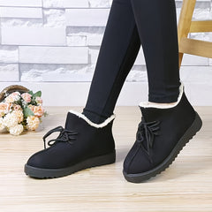 Women's Waterproof Snow Boots with Faux Fur Lining