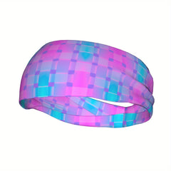 Men's Non Slip Workout Headband Pastel Purple Gradient Lightweight Hairband