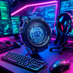 Youth Waterproof Timer Alarm Wristwatch