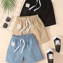 3pcs Boys Creative Quick Drying Shorts for Summer