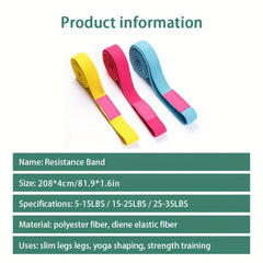Long Yoga Resistance Band Set Fitness Balance Training Butt Lifting Elastic