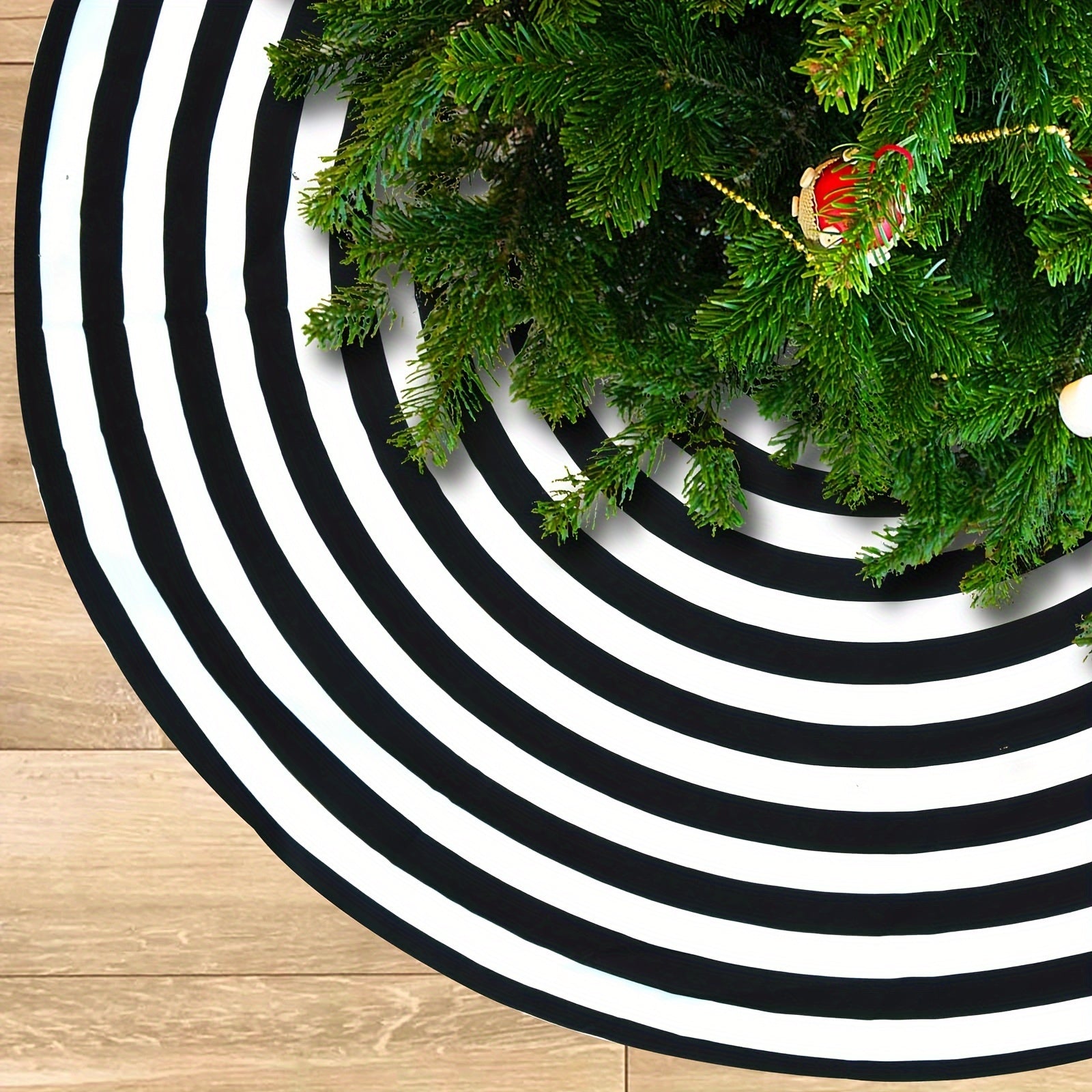 Christmas Tree Skirt Annual Rings Tree Mat Xmas Party Decorations