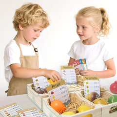 Realistic Food Set for Kids Playhouse