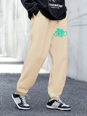 Stylish Letter Pattern Men s Drawstring Sweatpants
