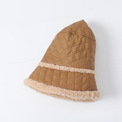Brown Warm Wool Cap Women's Solid Warm Fisherman Hat Valentines